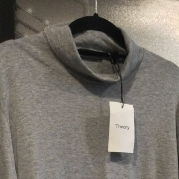New! Theory Air cashmere Turtleneck Sz L - Picture 3 of 7